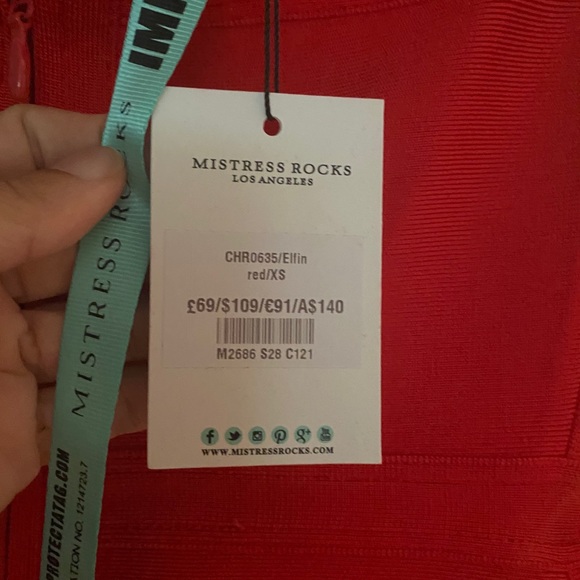 MISTRESS ROCKS ELFIN STRAPLESS DRESS - Picture 5 of 9